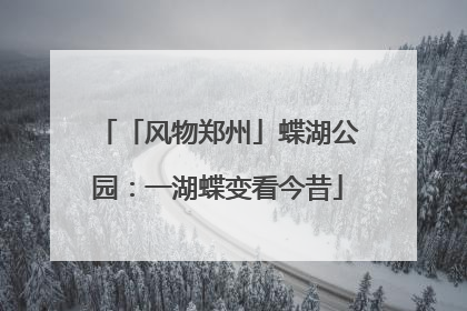 「风物郑州」蝶湖公园：一湖蝶变看今昔