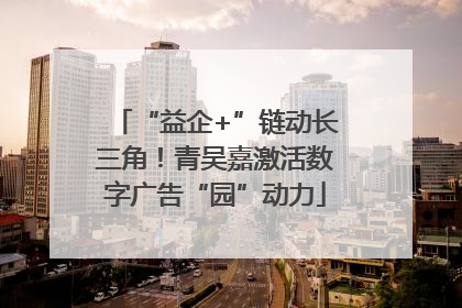 “益企+”链动长三角！青吴嘉激活数字广告“园”动力