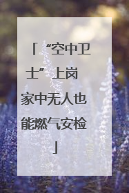 “空中卫士”上岗 家中无人也能燃气安检