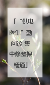 “供电医生”勤问诊 集中修整保畅通