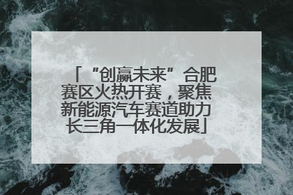 “创赢未来”合肥赛区火热开赛，聚焦新能源汽车赛道助力长三角一体化发展