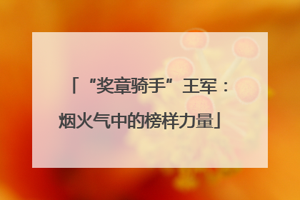 “奖章骑手”王军：烟火气中的榜样力量