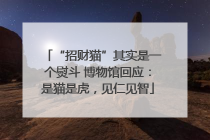 “招财猫”其实是一个熨斗 博物馆回应：是猫是虎，见仁见智