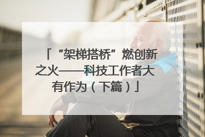 “架梯搭桥”燃创新之火——科技工作者大有作为（下篇）