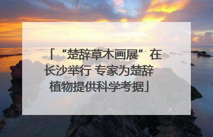 “楚辞草木画展”在长沙举行 专家为楚辞植物提供科学考据