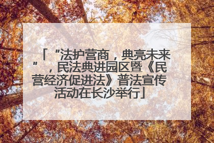 “法护营商，典亮未来”，民法典进园区暨《民营经济促进法》普法宣传活动在长沙举行