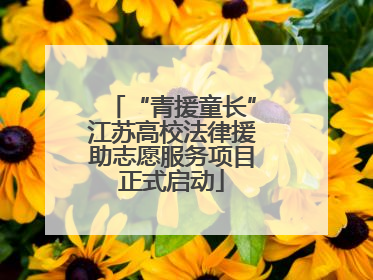 “青援童长”江苏高校法律援助志愿服务项目正式启动