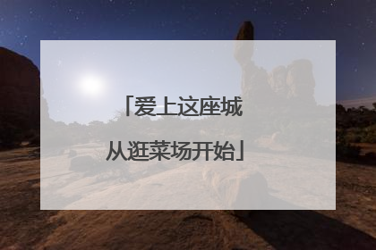 爱上这座城 从逛菜场开始