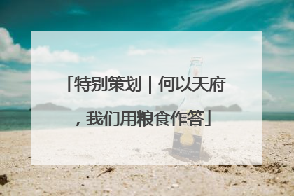 特别策划｜何以天府，我们用粮食作答