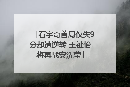 石宇奇首局仅失9分却遭逆转 王祉怡将再战安洗莹