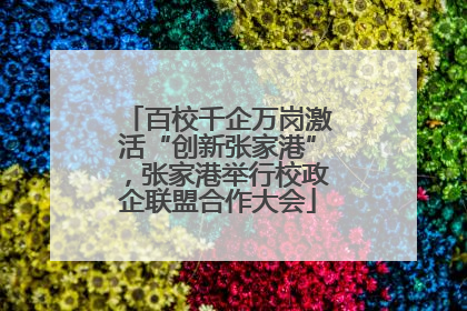 百校千企万岗激活“创新张家港”，张家港举行校政企联盟合作大会