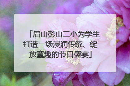 眉山彭山二小为学生打造一场浸润传统、绽放童趣的节日盛宴