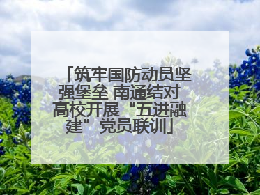 筑牢国防动员坚强堡垒 南通结对高校开展“五进融建”党员联训