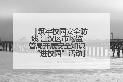 筑牢校园安全防线 江汉区市场监管局开展安全知识“进校园”活动