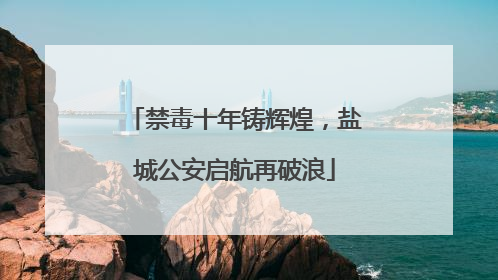禁毒十年铸辉煌，盐城公安启航再破浪