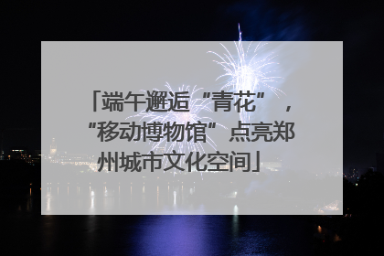 端午邂逅“青花”，“移动博物馆”点亮郑州城市文化空间