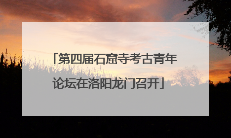 第四届石窟寺考古青年论坛在洛阳龙门召开