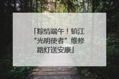 粽情端午！镇江“光明使者”维修路灯送安康
