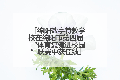 绵阳盐亭特教学校在绵阳市第四届“体育复健进校园”联赛中获佳绩