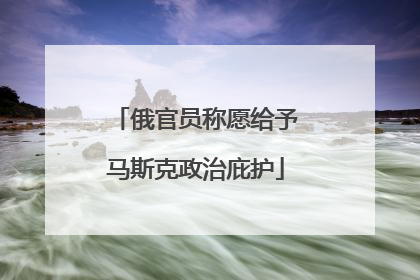 俄官员称愿给予马斯克政治庇护