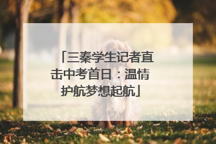 三秦学生记者直击中考首日：温情护航梦想起航