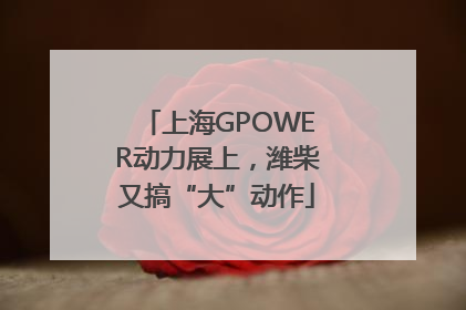 上海GPOWER动力展上，潍柴又搞“大”动作
