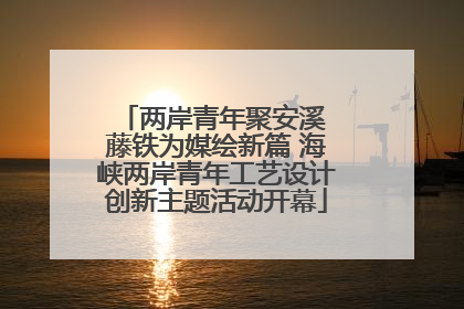 两岸青年聚安溪 藤铁为媒绘新篇 海峡两岸青年工艺设计创新主题活动开幕