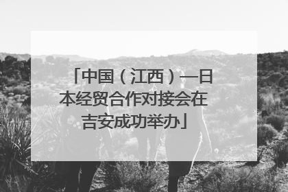 中国（江西）—日本经贸合作对接会在吉安成功举办