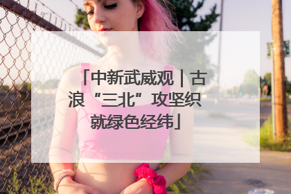 中新武威观｜古浪“三北”攻坚织就绿色经纬