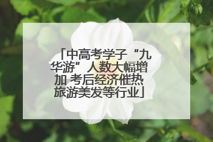 中高考学子“九华游”人数大幅增加 考后经济催热旅游美发等行业