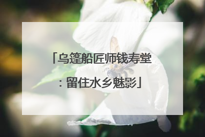 乌篷船匠师钱寿堂：留住水乡魅影