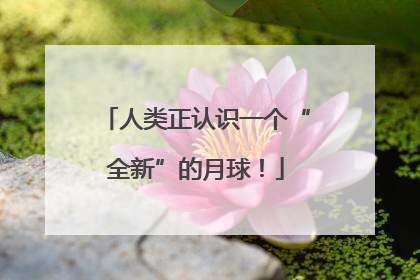 人类正认识一个“全新”的月球！
