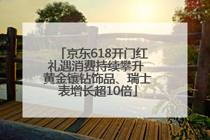 京东618开门红礼遇消费持续攀升 黄金镶钻饰品、瑞士表增长超10倍