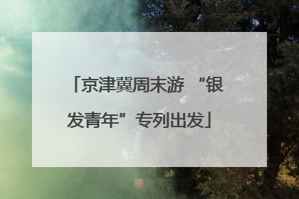 京津冀周末游 “银发青年”专列出发