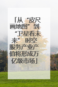 从“皮尺画地图”到“卫星看未来” 时空服务产业产值将形成万亿级市场