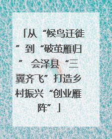 从“候鸟迁徙”到“破茧雁归” 会泽县“三翼齐飞”打造乡村振兴“创业雁阵”