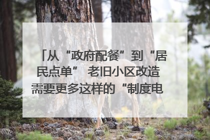 从“政府配餐”到“居民点单” 老旧小区改造需要更多这样的“制度电梯”｜封面评论