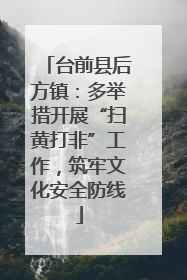 台前县后方镇：多举措开展“扫黄打非”工作，筑牢文化安全防线
