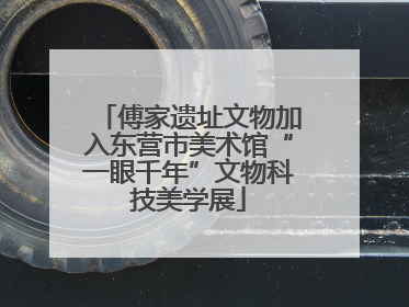 傅家遗址文物加入东营市美术馆“一眼千年”文物科技美学展