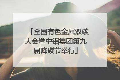 全国有色金属双碳大会暨中铝集团第九届降碳节举行