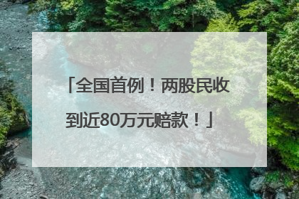 全国首例！两股民收到近80万元赔款！
