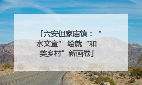 六安但家庙镇：“水文章” 绘就“和美乡村”新画卷