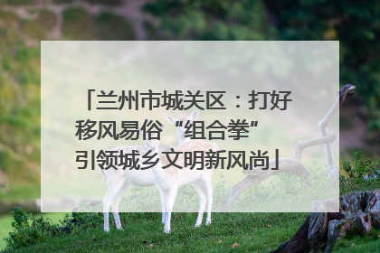 兰州市城关区：打好移风易俗“组合拳” 引领城乡文明新风尚