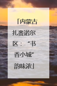 内蒙古扎赉诺尔区：“书香小城”韵味浓