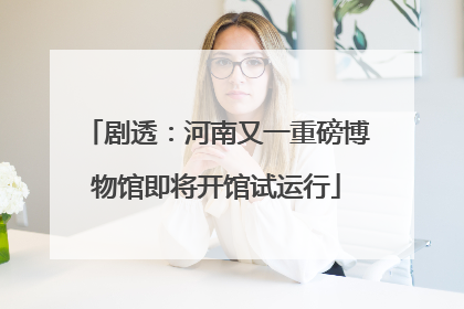 剧透：河南又一重磅博物馆即将开馆试运行