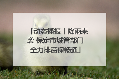 动态播报丨降雨来袭 保定市城管部门全力排涝保畅通