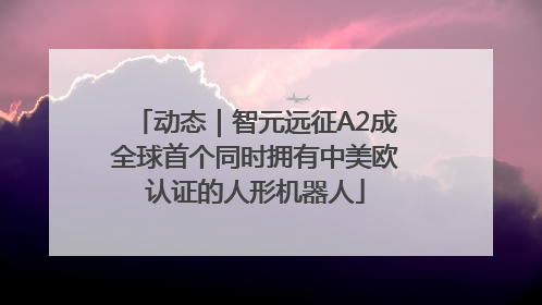 动态｜智元远征A2成全球首个同时拥有中美欧认证的人形机器人