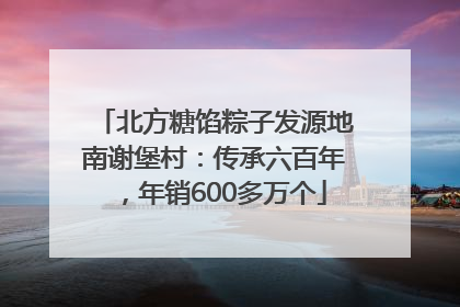 北方糖馅粽子发源地南谢堡村：传承六百年，年销600多万个