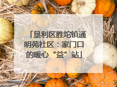 垦利区胜坨镇通明苑社区：家门口的暖心“益”站