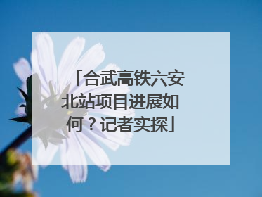 合武高铁六安北站项目进展如何？记者实探